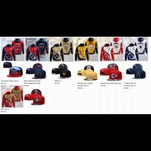 Nfl jackets with hats